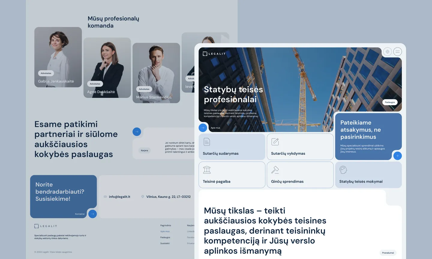 Legalit statybų
teisės ekspertai